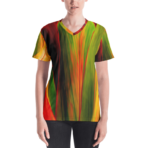 x “V Neck” Blouse Ti Leaf #1
