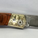 Koa Damascus Steel Pocket Knife by Duke Au Hoon