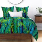 LUXE BEDDING “Blue Bamboo”