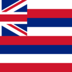 Hawaiian Islands Flag 3D Auto Sticker